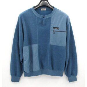 VTG 80s Terry Fleece Sweatshirt Mens XL Blue Colorblock St. Thomas VI Pullover